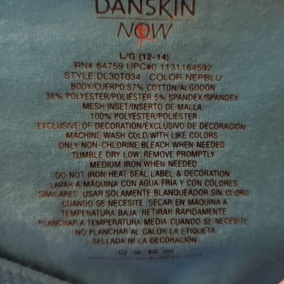 Womens Danskin shirt •blue/white•large - Picture 8 of 10